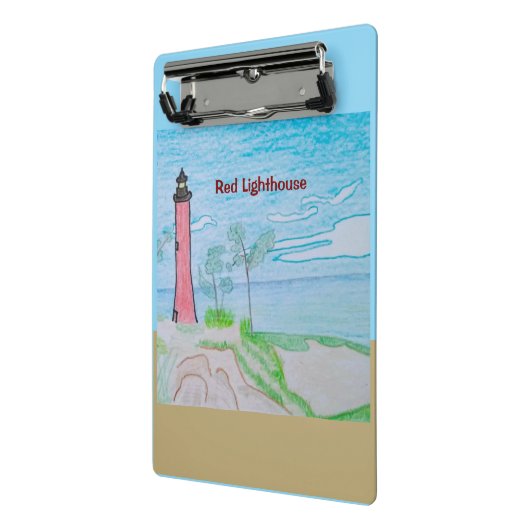 Mini Porte-bloc Phare rouge (Angle2)