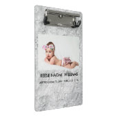 Mini Porte-bloc Photo de bébé fille simplement élégant et mignon (Incliné)