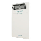 Mini Porte-bloc Physics Clipboard – Minimal Design| Custom Name (Angle2)