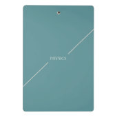 Mini Porte-bloc Physics Clipboard – Minimal Design| Custom Name (Dos)