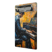 Mini Porte-bloc Piano Player - Peinture à l'huile (Angle2)