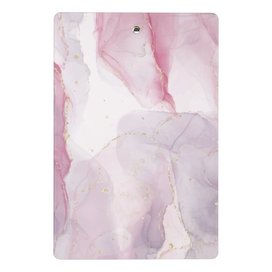 Mini Porte-bloc Pink violet or Aquarelle Script (Dos)