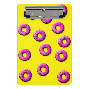 Mini Porte-bloc Pinky Donuts motif sans faille + vos idées