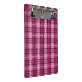 Mini Porte-bloc Pixel Plaid_Magenta-Black (Incliné)