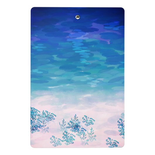 Mini Porte-bloc Plage de la mer bleue (Dos)