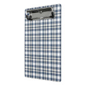Mini Porte-bloc Plaid blanc bleu 1 (Angle2)
