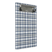 Mini Porte-bloc Plaid blanc bleu 1 (Incliné)