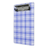 Mini Porte-bloc Plaid blanc bleu 2 (Angle2)