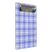 Mini Porte-bloc Plaid blanc bleu 2 (Incliné)