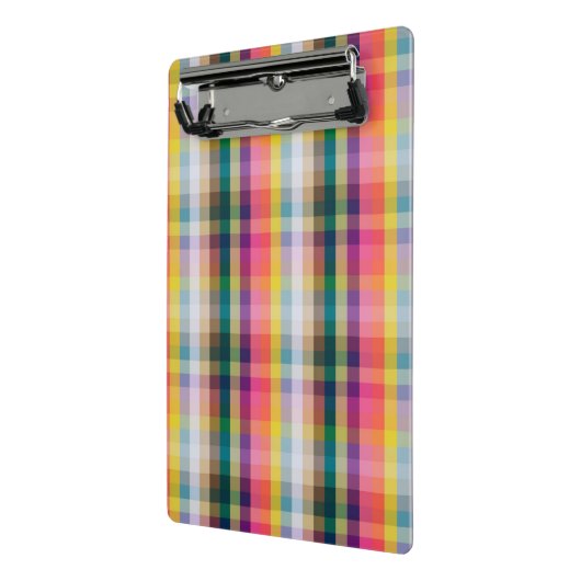 Mini Porte-bloc Plaid écossais abstrait (Angle2)