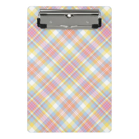 Mini Porte-bloc Plaid en pastel de rayure (Devant)