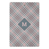 Mini Porte-bloc Plaid Monogramme personnalisé / Motif Tartan (Dos)