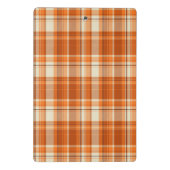 Mini Porte-bloc Plaid orange (Dos)