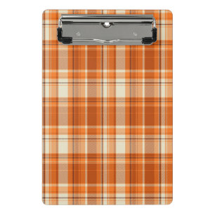 Mini Porte-bloc Plaid orange