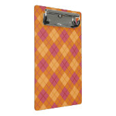 Mini Porte-bloc Plaid polarisé dans l'orange et le rose (Incliné)