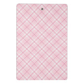 Mini Porte-bloc Plaid rose-clair (Dos)