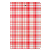 Mini Porte-bloc Plaid rouge (Dos)