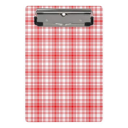 Mini Porte-bloc Plaid rouge (Devant)