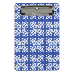 Mini Porte-bloc Planneur classique à motif bleu