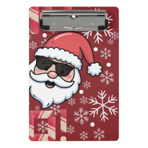 Mini Porte-bloc Plateau de service de Noël Cool Retro Santa