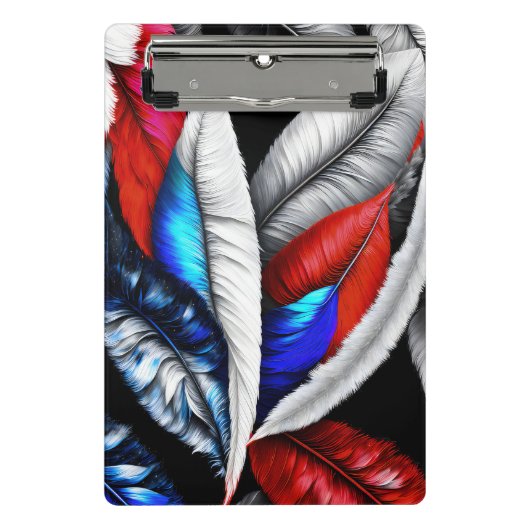 Mini Porte-bloc Plumes américaines (Devant)
