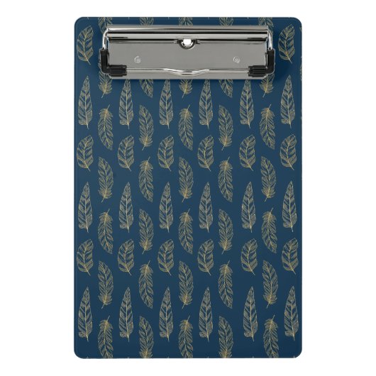 Mini Porte-bloc Plumes motif (Devant)