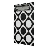 Mini Porte-bloc Points & Carrés / noir blanc + vos idées (Angle2)