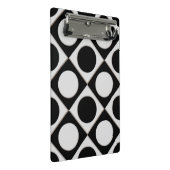 Mini Porte-bloc Points & Carrés / noir blanc + vos idées (Incliné)
