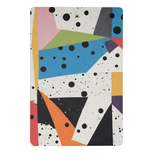 Mini Porte-bloc Points noirs en papier collage (Dos)