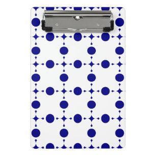 Mini Porte-bloc Pois Bleus de la Marine, Motif à points Polka, poi