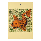 Mini Porte-bloc Poisson Antique Carrelage Ancien art (Dos)