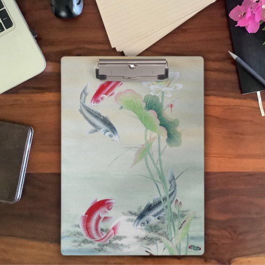 Mini Porte-bloc Poisson Koi avec Lotus