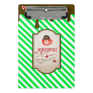 Mini Porte-bloc Pôle Nord Père Noël Shop Funny Elfe de Noël Fabriq