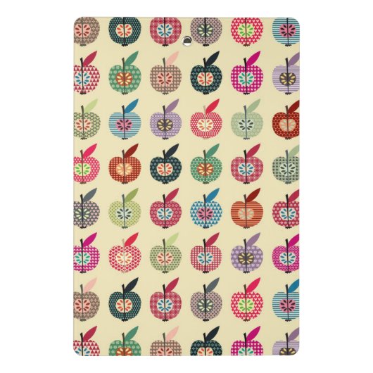 Mini Porte-bloc Pommes mignonnes dans le rétro style (Dos)