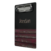 Mini Porte-bloc Porte - bloc Monogramme rustique (Angle2)