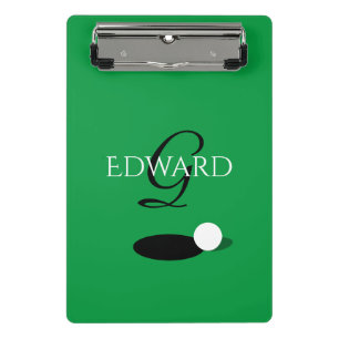 Mini Porte-bloc Porte-carte de pointage de golf monographique pers