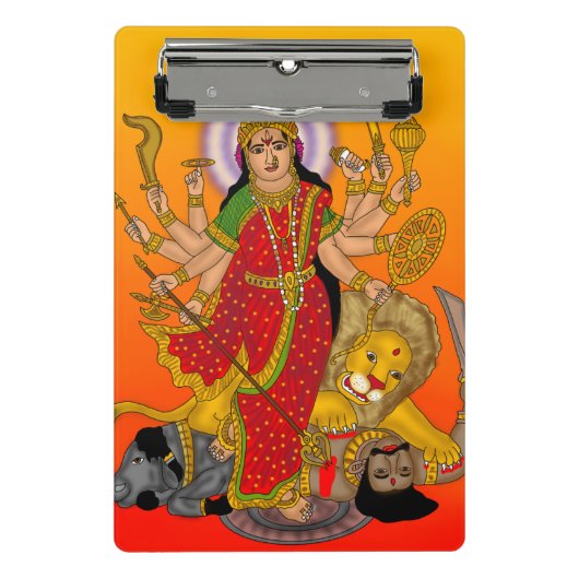Mini Porte-bloc Porte-clip Goddess Durga (Devant)