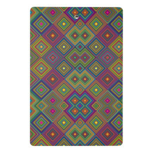 Mini Porte-bloc Porte-copie géométrique coloré avec diamant vibran