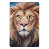 Mini Porte-bloc Portrait Art numérique Lion-56556 (Dos)