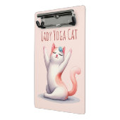 Mini Porte-bloc Pose de Yoga Chat - Lady Yoga Chat (Angle2)