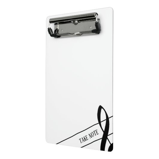 Mini Porte-bloc Prenez note Treble Clef Mini Porte - bloc (Angle2)