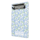 Mini Porte-bloc Preppy Blue & Green Hydrangeas Monogram (Angle2)