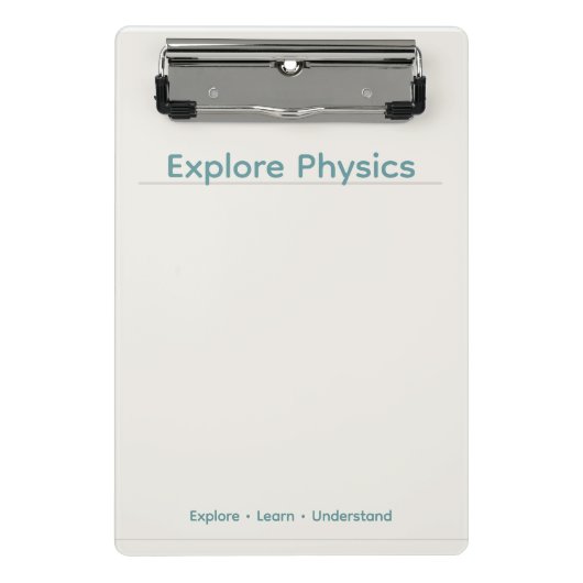 Mini Porte-bloc Presse-papiers de physique – Conception minimale| (Devant)