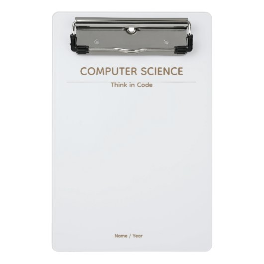Mini Porte-bloc Presse-papiers d'informatique – Conception minimal (Devant)