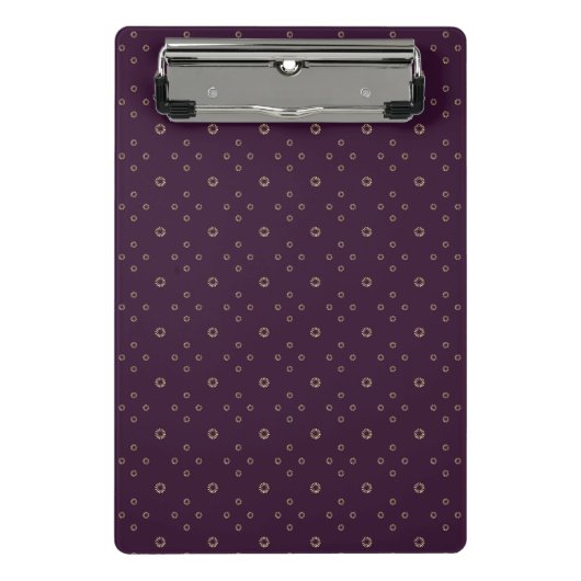 Mini Porte-bloc Prune | Soleil Zinnia doré (Devant)