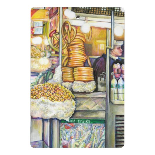 Mini Porte-bloc Pushcart ParadisePeinture originale de saison (Dos)