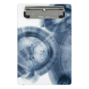 Mini Porte-bloc Quasars - cercles bleus noirs d'encre