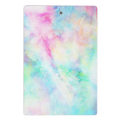 Mini Porte-bloc Rainbow Pastel Aquarelle Teinture Galaxie Abstrait (Dos)