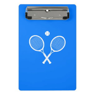Mini Porte-bloc Raquettes de tennis avec balle sur Arrière - plan