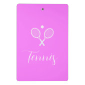 Mini Porte-bloc Raquettes de tennis et boule rose profond (Dos)